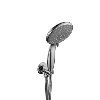 Round wall outlet with shower holder